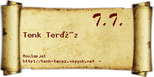 Tenk Teréz névjegykártya