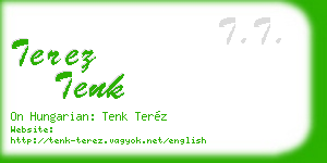 terez tenk business card